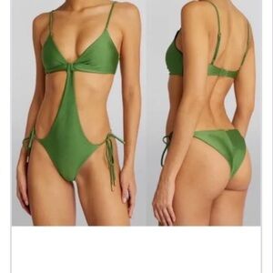 Cult Gaia Green One Piece Swimsuit